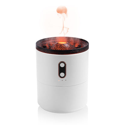 Volcanic Flame Aroma Diffuser – USB Jellyfish Humidifier Night Light