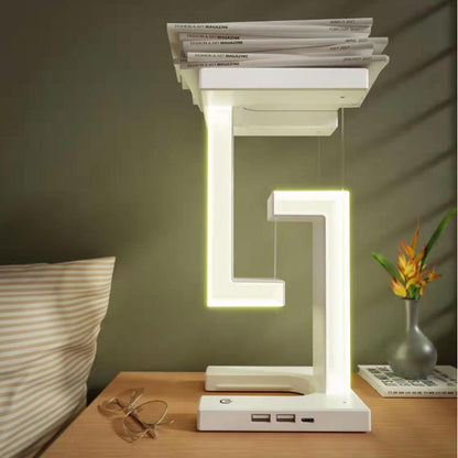 Floating Wireless Charging Table Lamp – Magnetic Suspension LED Desk Light