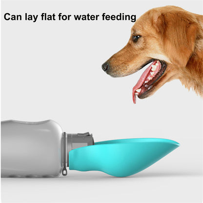 800ml Portable Dog Water Bottle – Leakproof Travel Drinking Bowl for Outdoor Walks