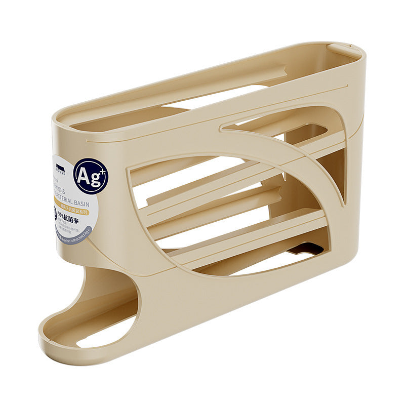Rolling Slide Egg Storage Box – Refrigerator Organizer 4-Layer
