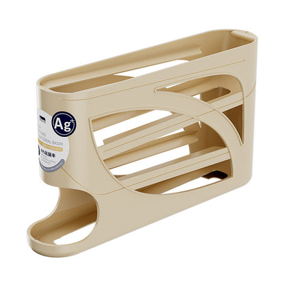 Rolling Slide Egg Storage Box – Refrigerator Organizer 4-Layer