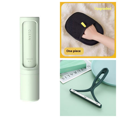 2-in-1 Reusable Pet Hair Remover Brush – Self-Cleaning Lint Roller
