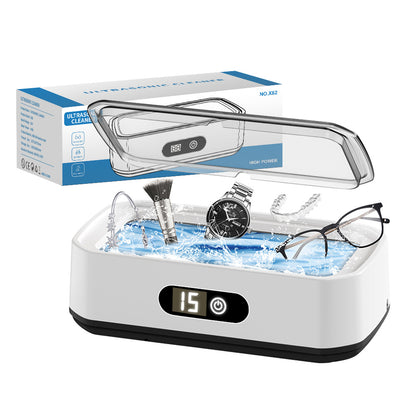 High-Capacity 49 KHz Ultrasonic Eyeglass Cleaner – 501–700ml Digital LED Display with Adjustable Temperature