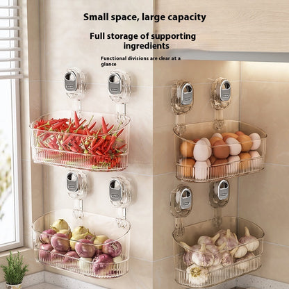 Punch-Free Suction Storage Box – Multi-Purpose Organizer for Bathroom & Kitchen