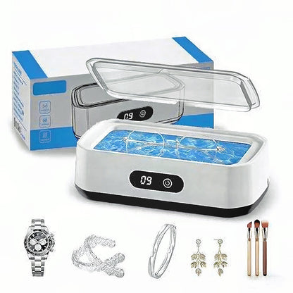 High-Capacity 49 KHz Ultrasonic Eyeglass Cleaner – 501–700ml Digital LED Display with Adjustable Temperature