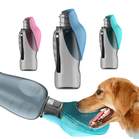 800ml Portable Dog Water Bottle – Leakproof Travel Drinking Bowl for Outdoor Walks