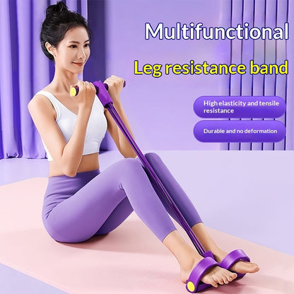 Foot Pedal Abdominal Tensioner – Home Resistance Band Fitness Trainer