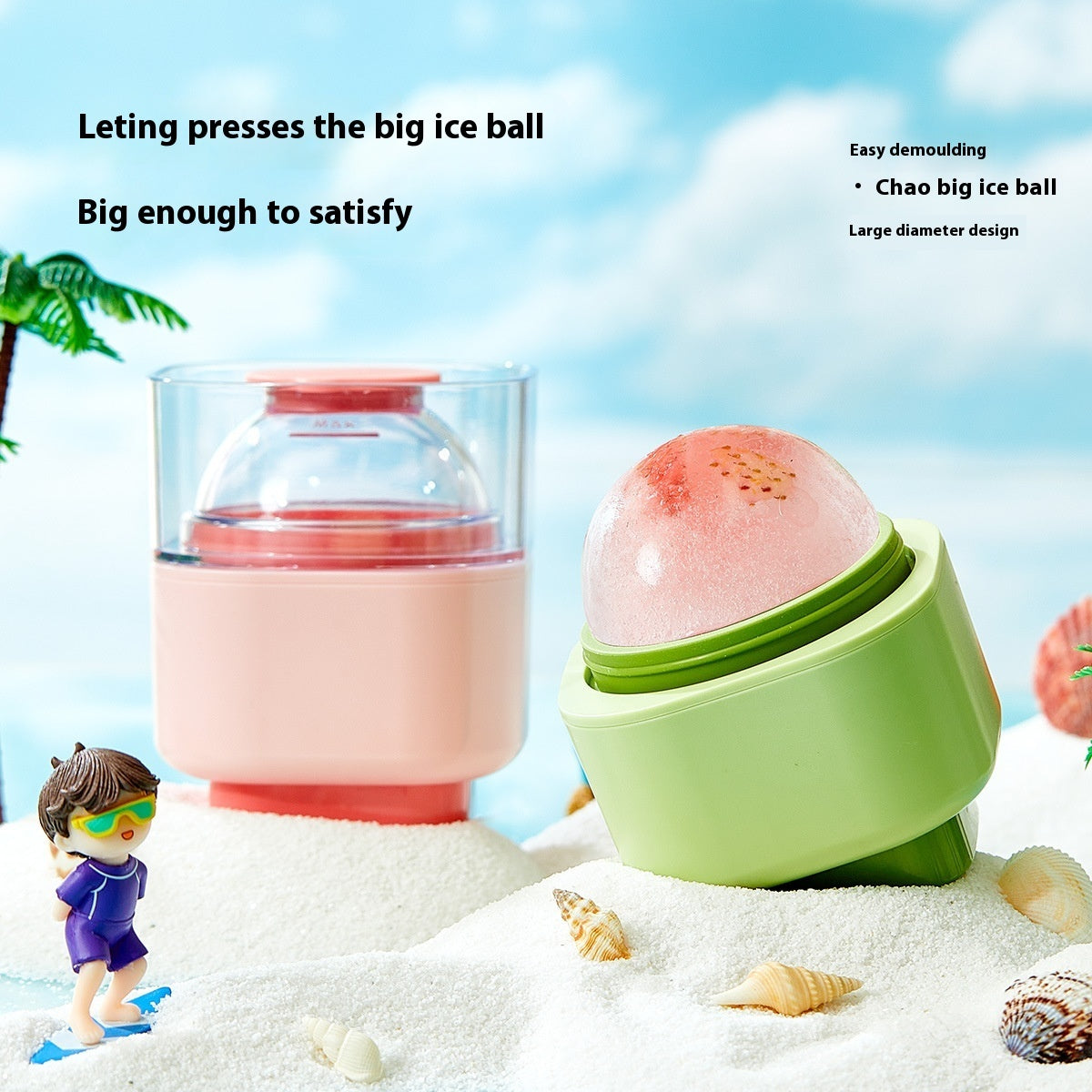 Large Ice Ball Mold – Food Grade Silicone Ice Sphere Maker