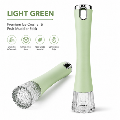 2-in-1 Ice Crusher & Fruit Muddler Stick - Set of 2