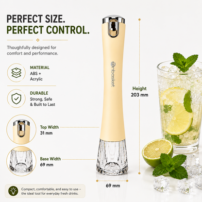 2-in-1 Ice Crusher & Fruit Muddler Stick - Set of 2