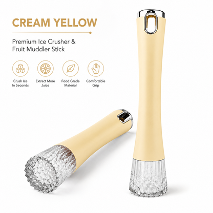 2-in-1 Ice Crusher & Fruit Muddler Stick - Set of 2