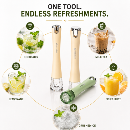 2-in-1 Ice Crusher & Fruit Muddler Stick - Set of 2